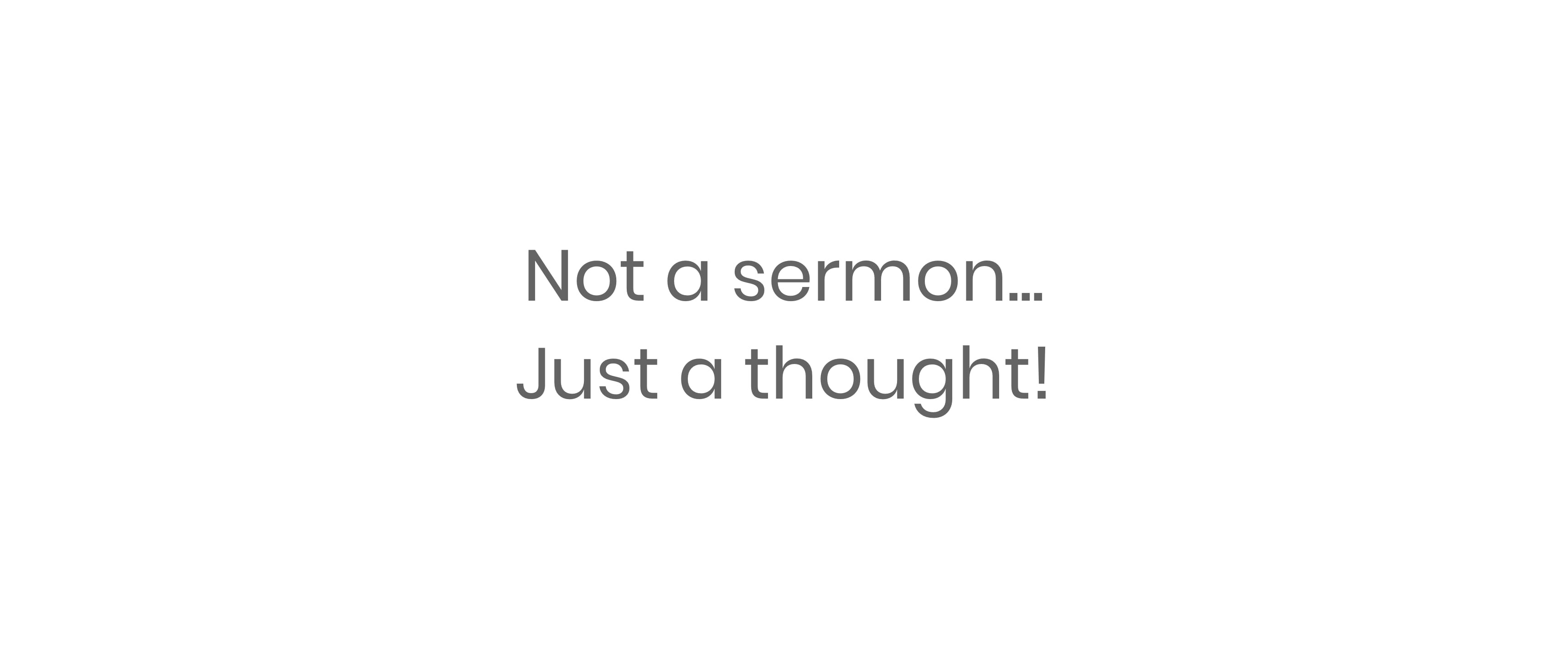 Jesus Has A Question