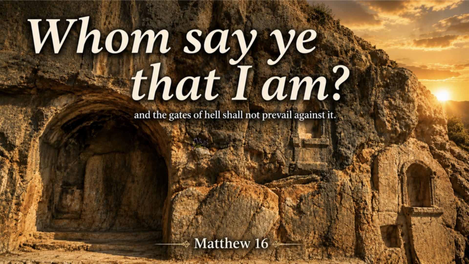 Whom Say Ye That I Am?