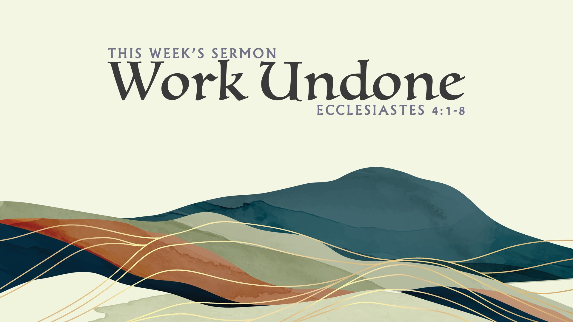 Work Restored - Ecclesiastes 4:1-8 (October 20, 2024) (Audio) episode artwork