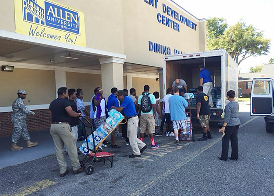 SWU, surrounding community, come to aid of Allen University