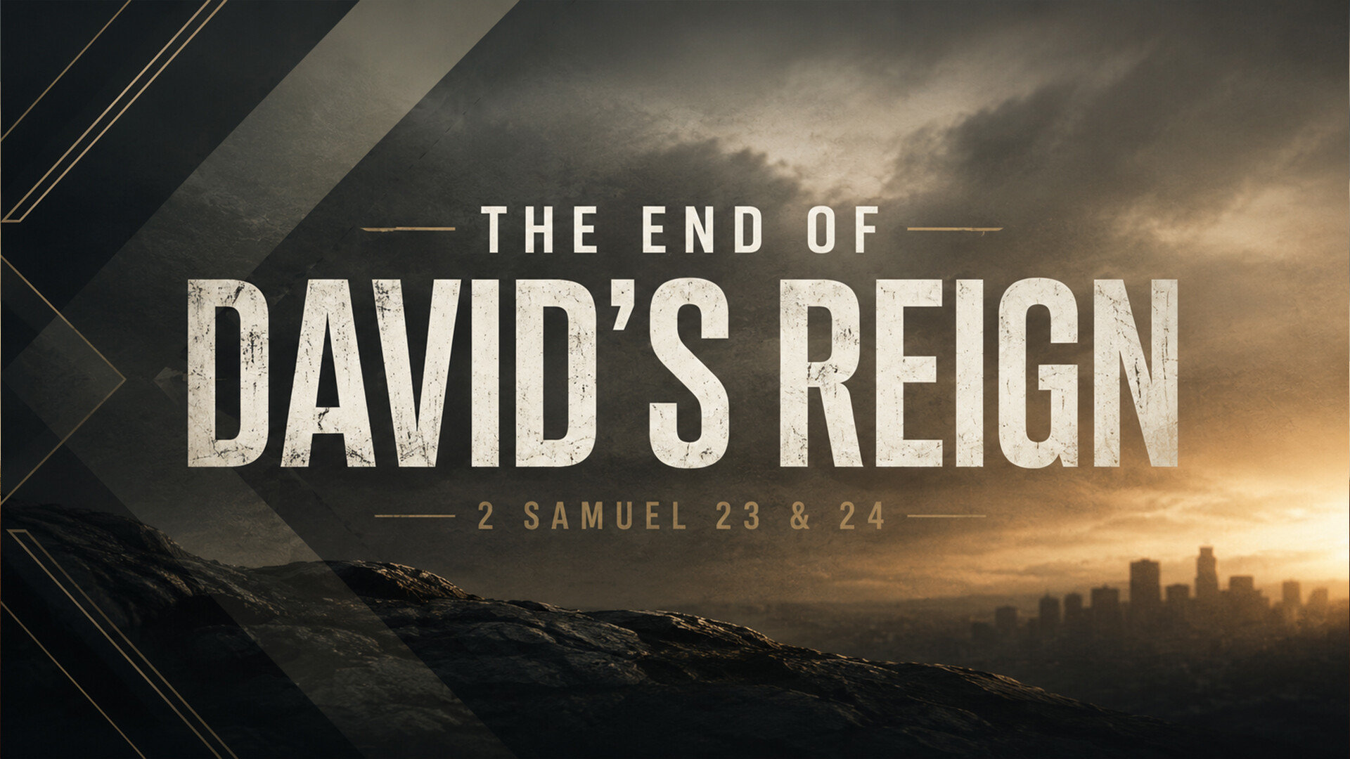 The End of David's Reign