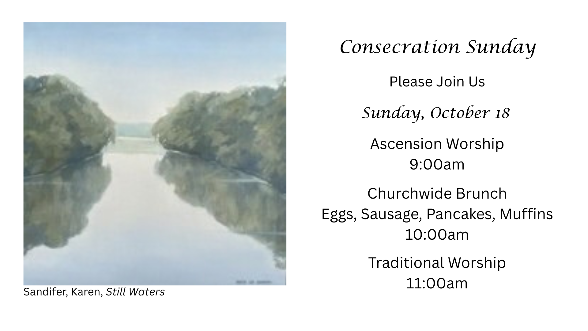 Consecration Sunday