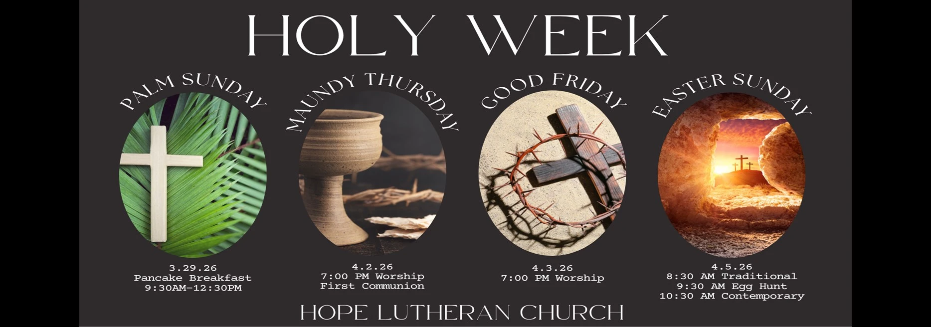 holy week 2026 rotator