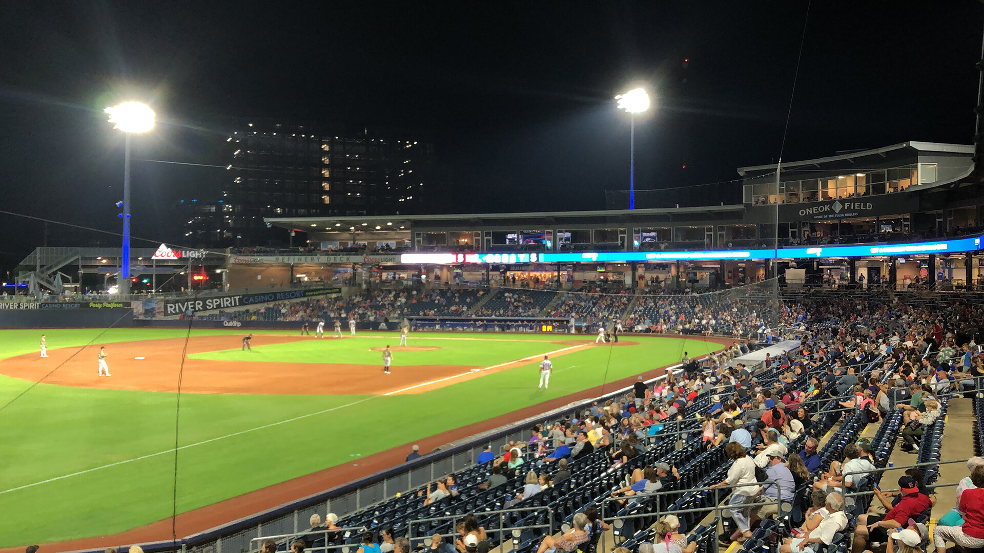 At last, a night at the ballpark