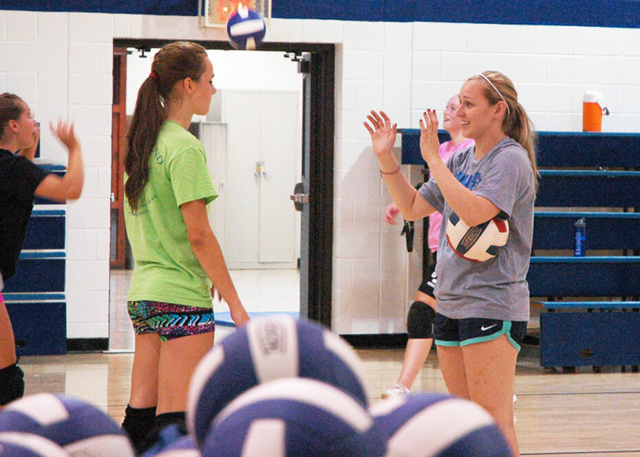 Sharpening volleyball skills