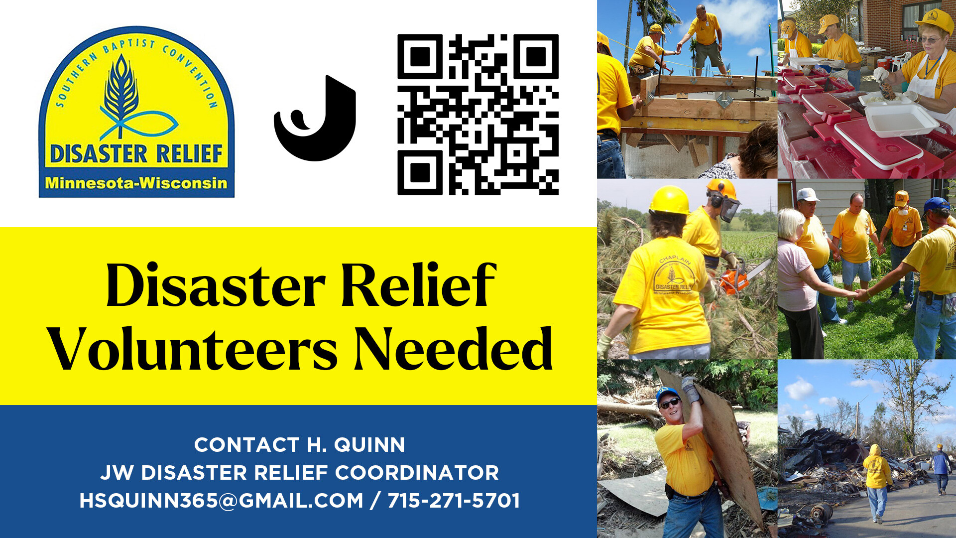 Disaster Relief Volunteers Needed