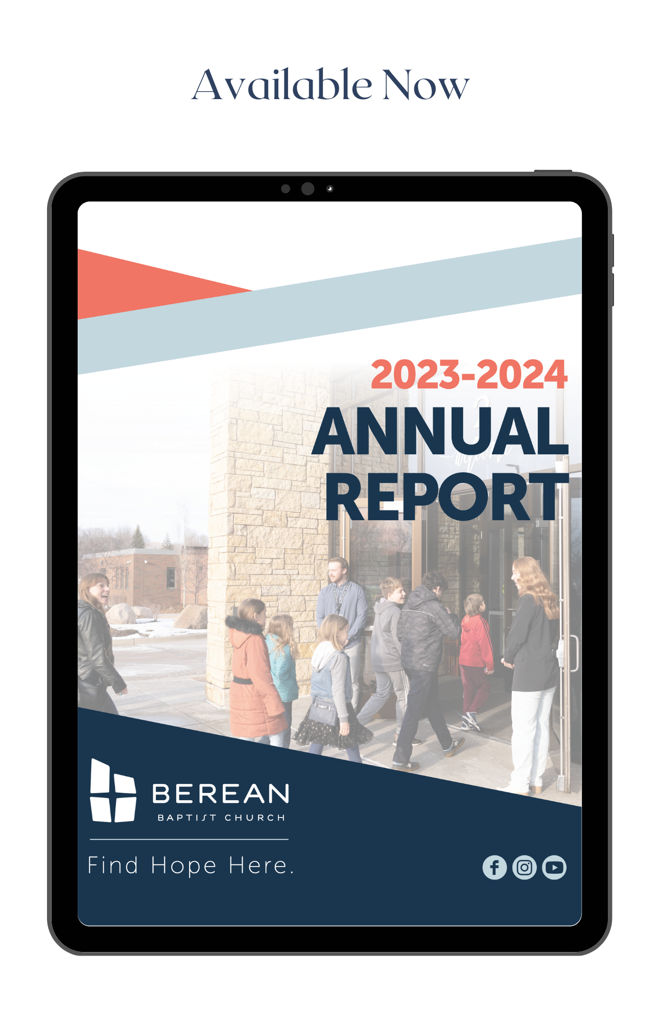 Front cover of the Annual Report - Available Now