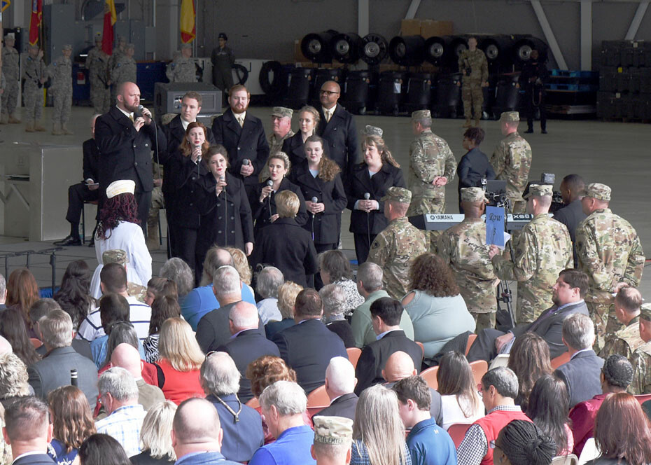 University Singers take part in Change of Command