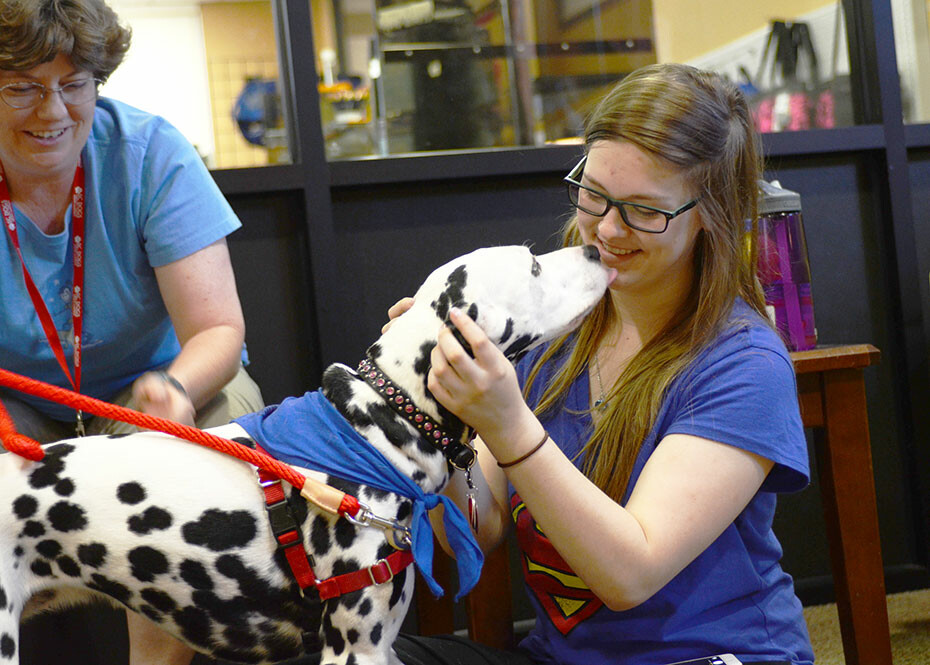 ‘Canine comfort’ during finals week