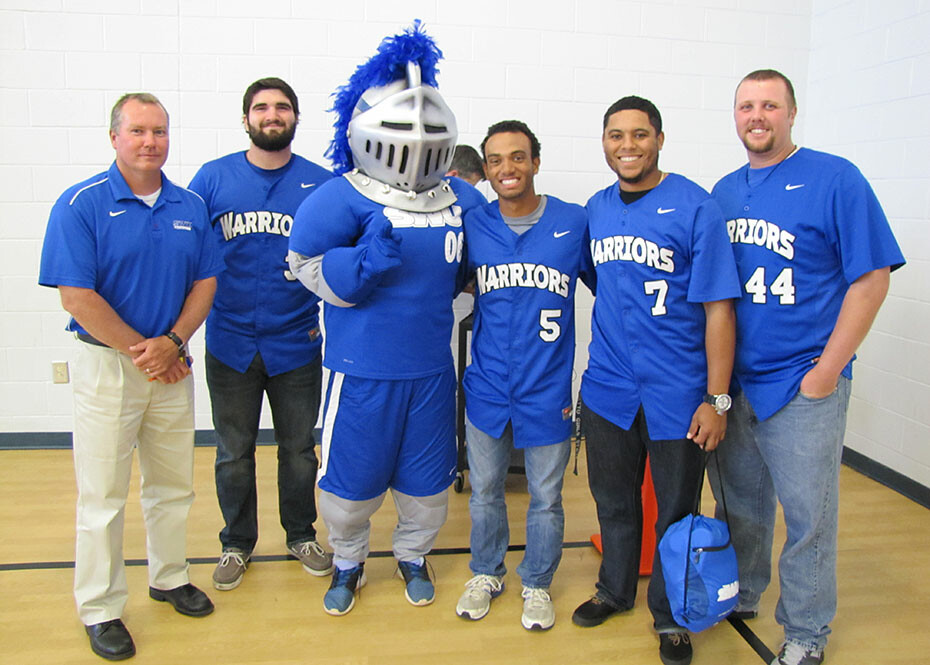 Warriors visit Liberty Elementary