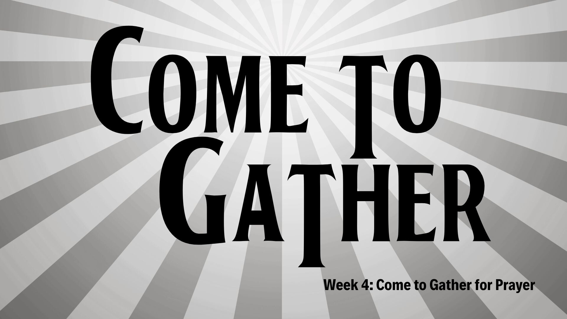Come To Gather in Prayer (Audio) episode artwork