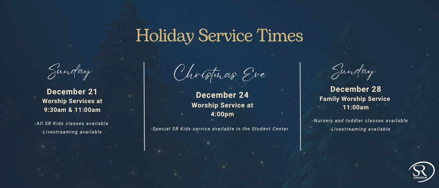Holiday Service Times 25