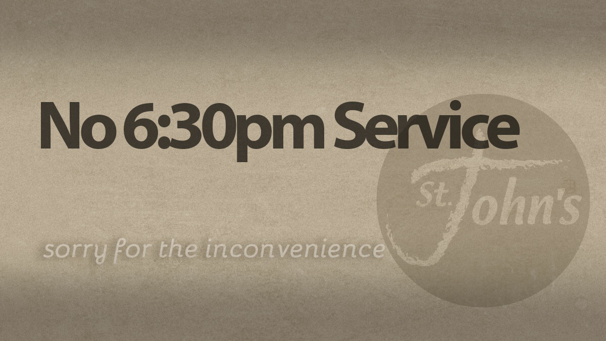 No Evening Service