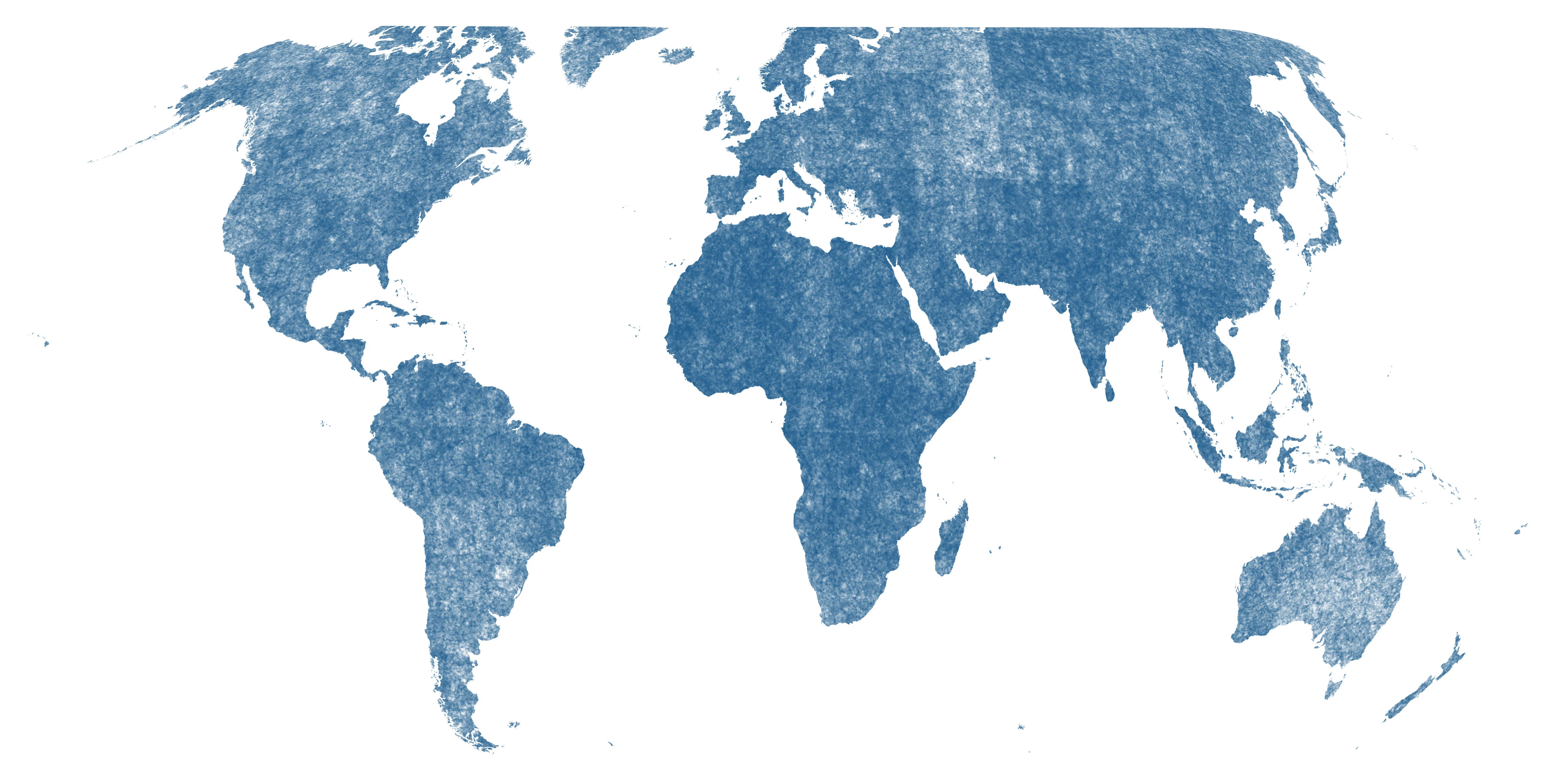 World map representing Valley's global outreach