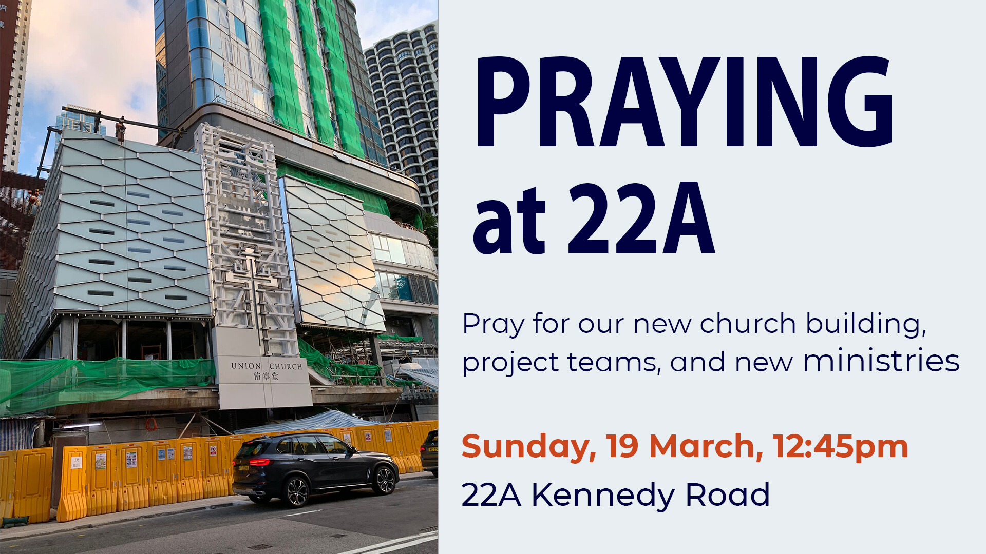 Praying at 22A Kennedy Road