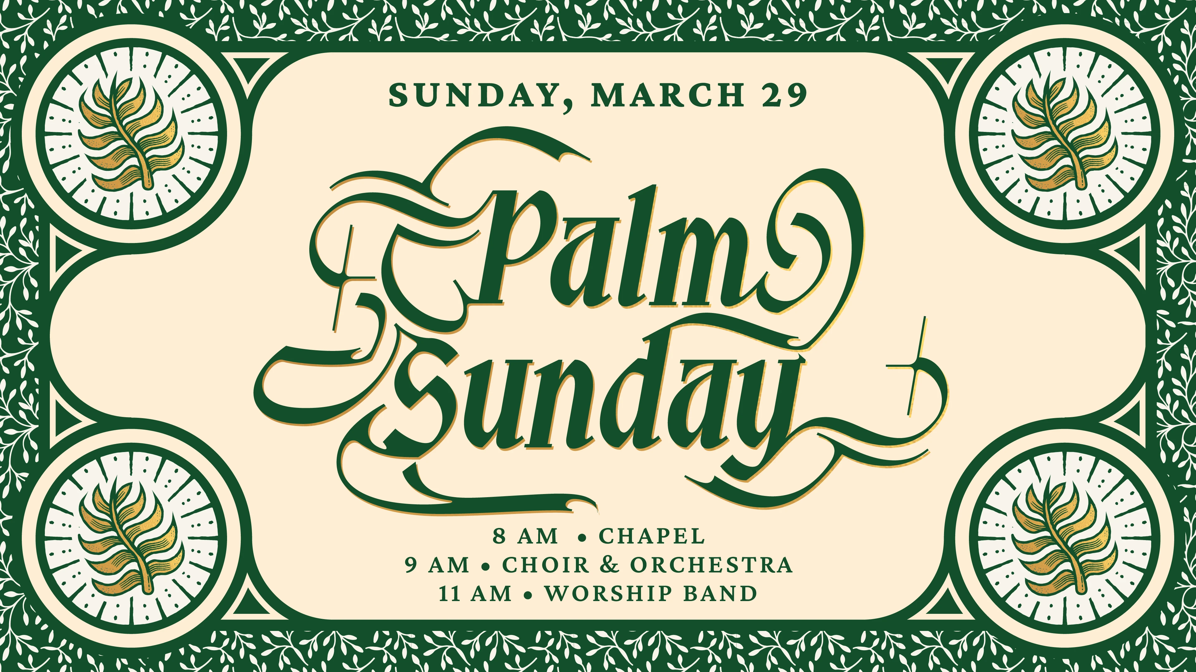 Palm Sunday - 9 AM | Sanctuary