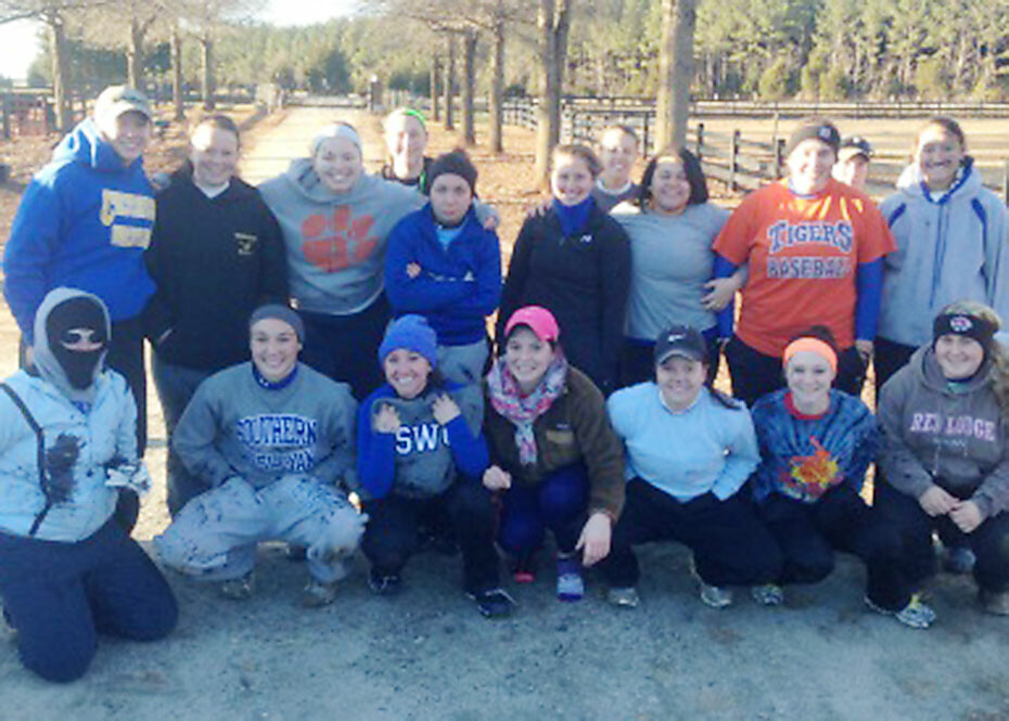 SWU Softball Takes Time to Lend A Hand at Rabbit Hill Farm