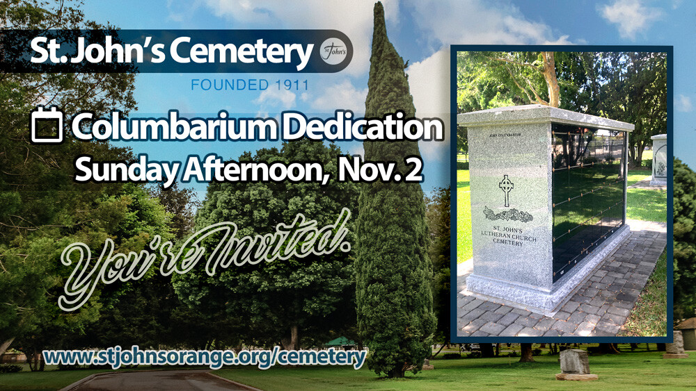 Dedication of New Columbariums