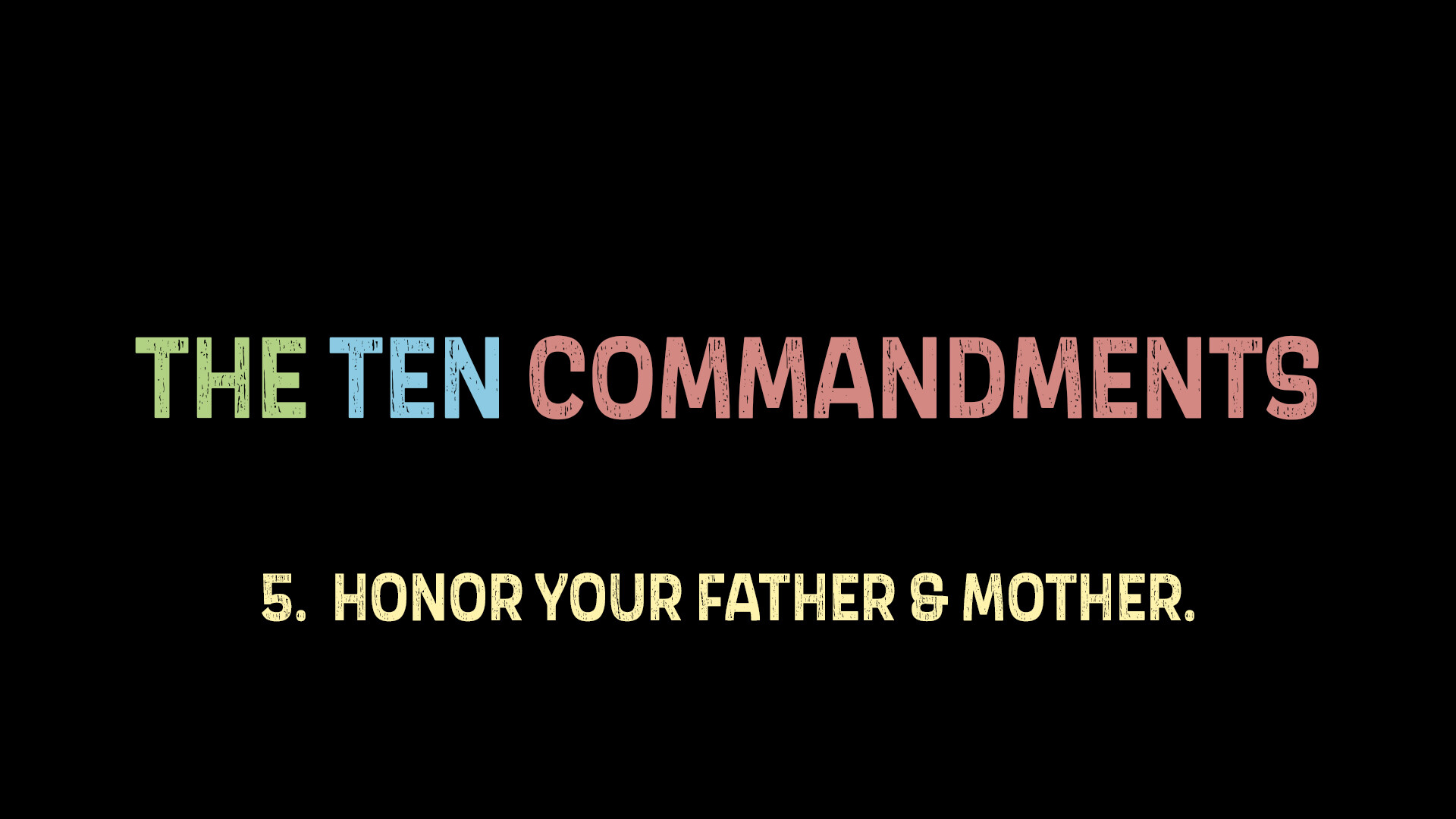 5th Commandment - Honor Your Father And Mother | Care Blog And ...