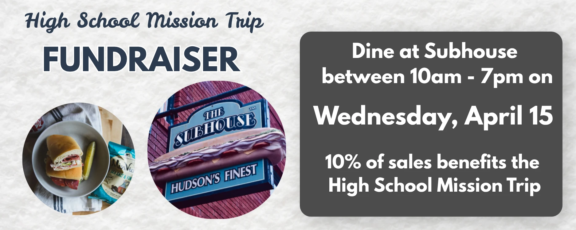 Subhouse Fundraiser - April 2026