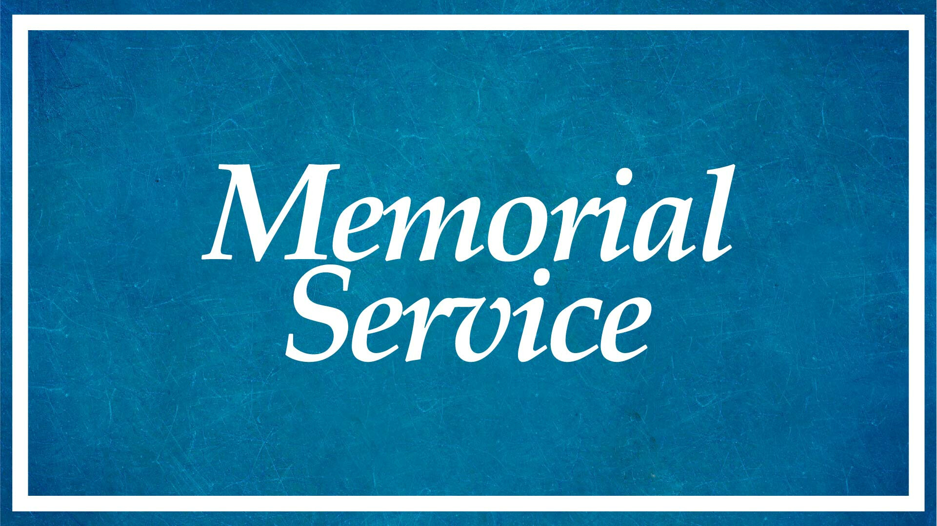 Memorial Service for Joan Nastro