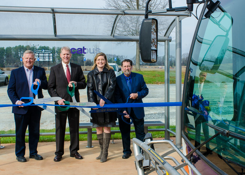 New CATbus stop now open at Southern Wesleyan University