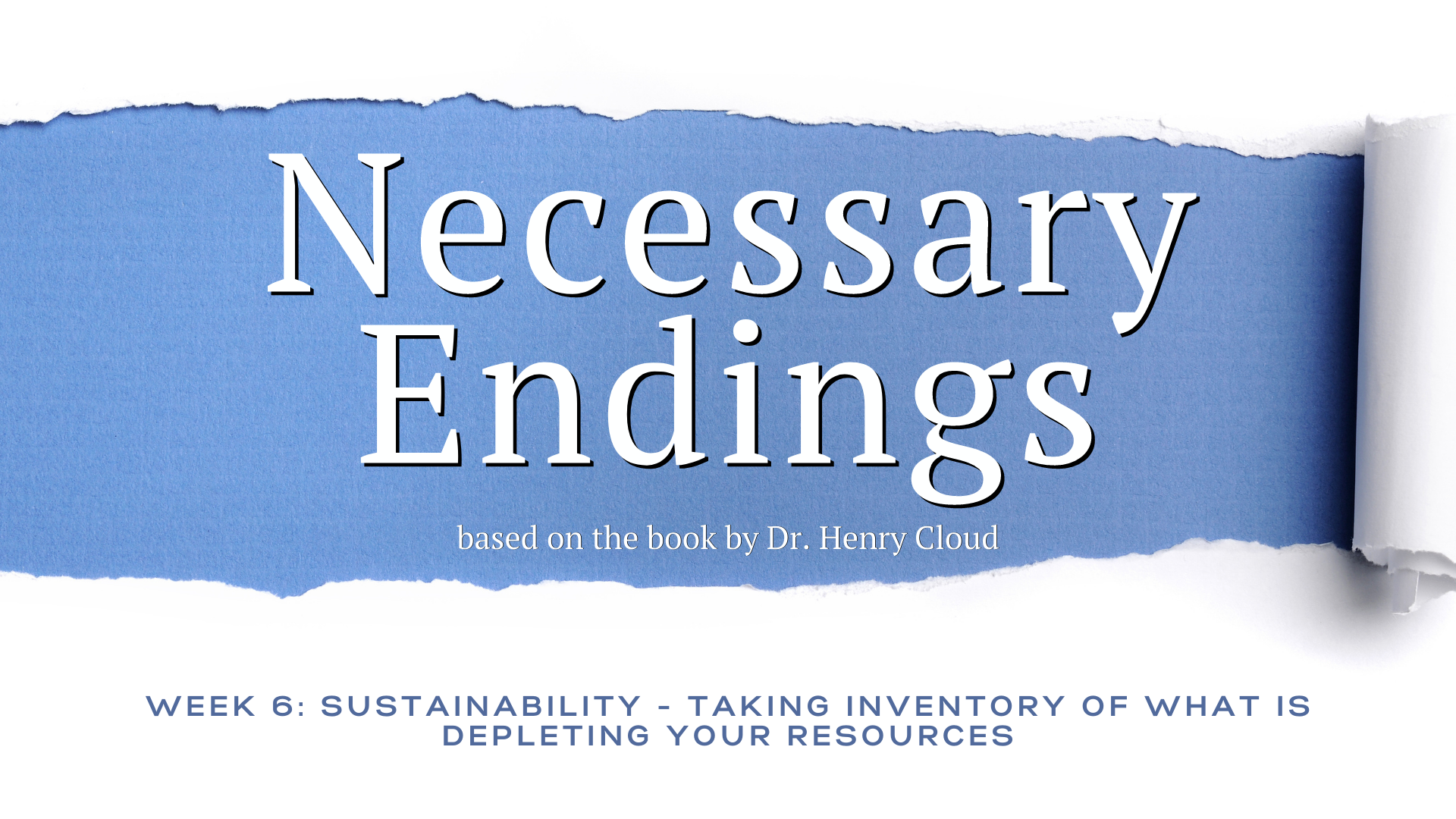 Sustainability - Taking Inventory of What is Depleting your Resources (Audio) episode artwork