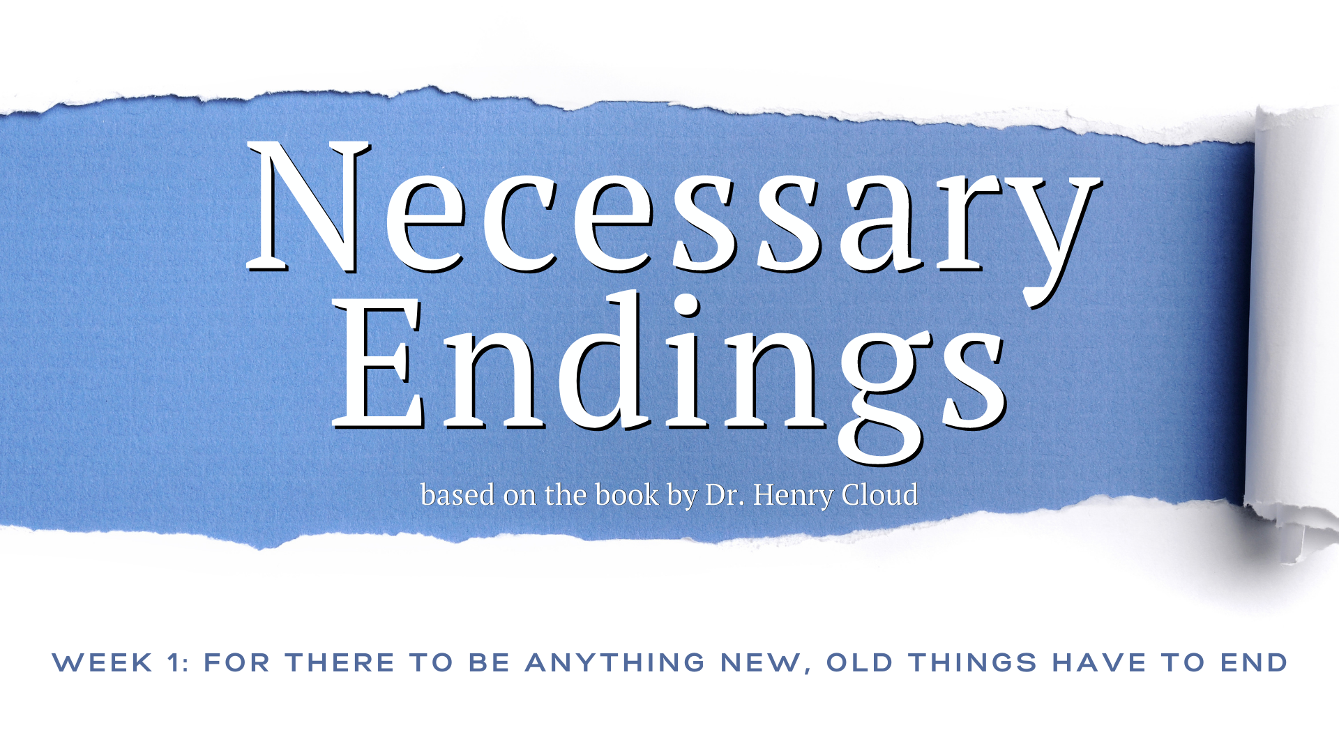 For There to Be Anything New, Old Things Have to End (Audio) episode artwork
