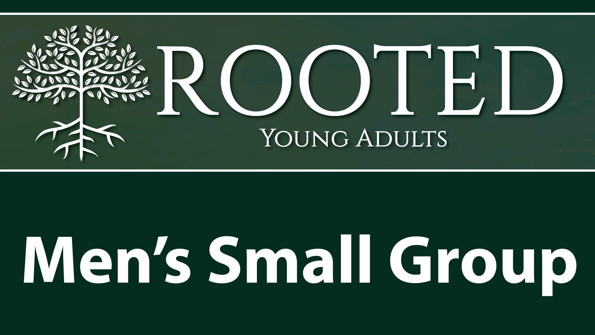 Rooted Young Adult Men's Small Group