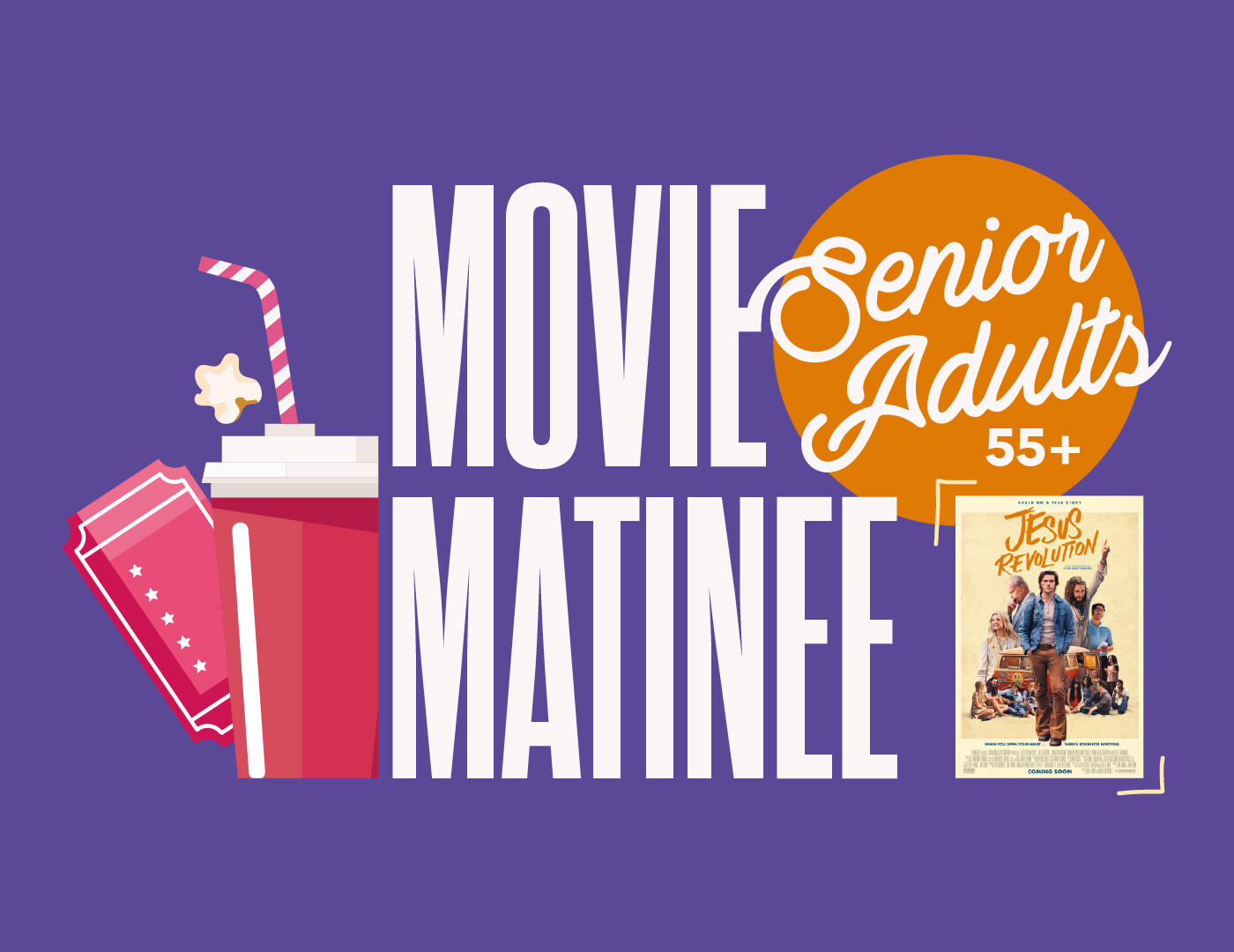 Senior Adults 55+ Movie Matinee