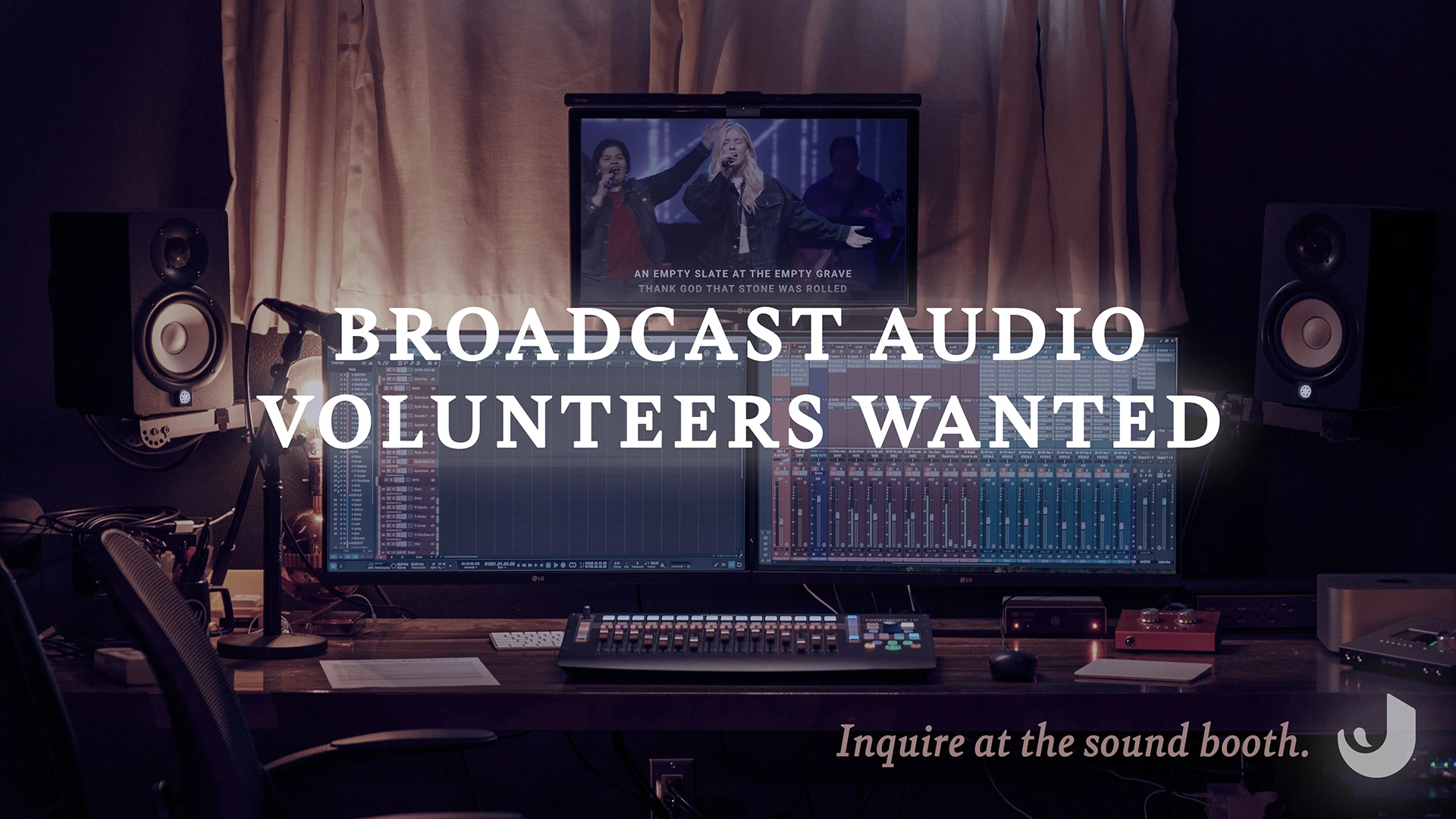 Broadcast Audio Volunteers Wanted