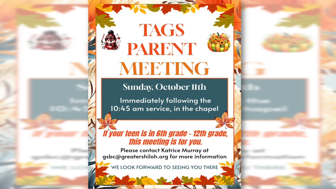 TAGS Parent Meeting