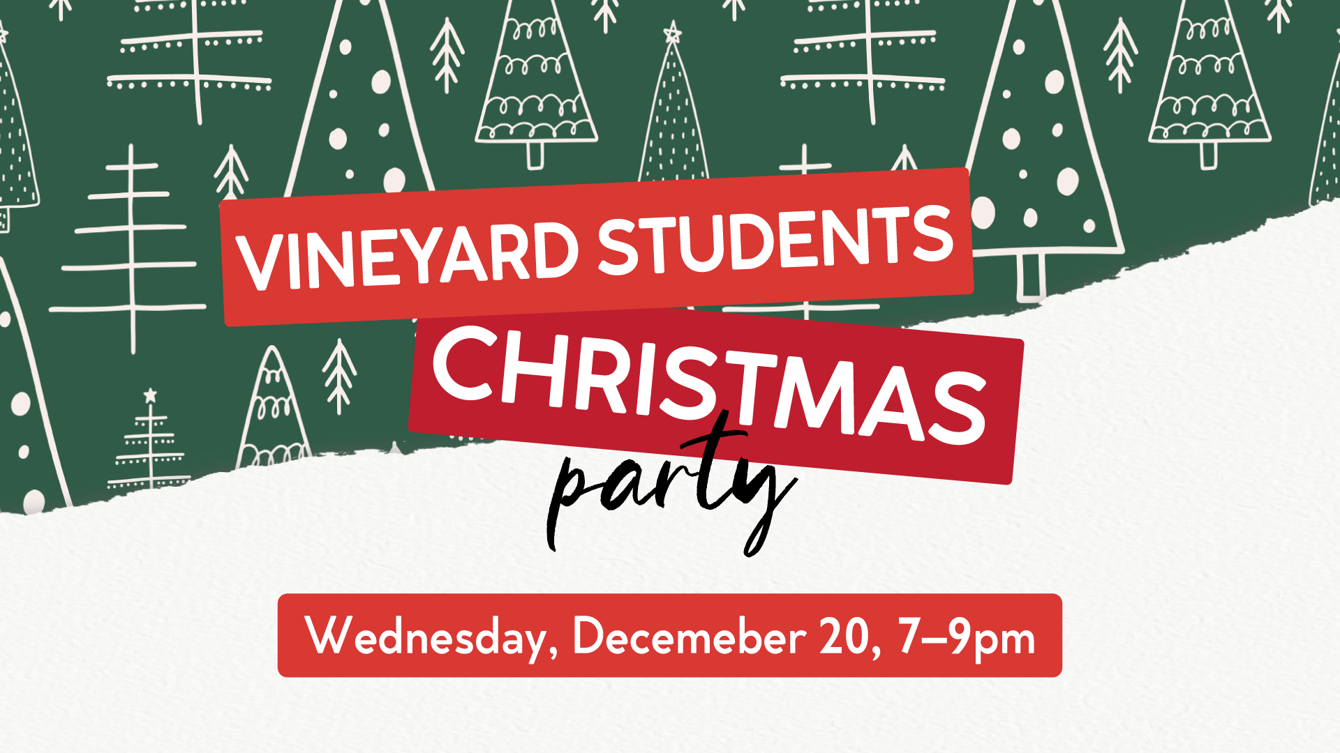 Vineyard Students Christmas Party