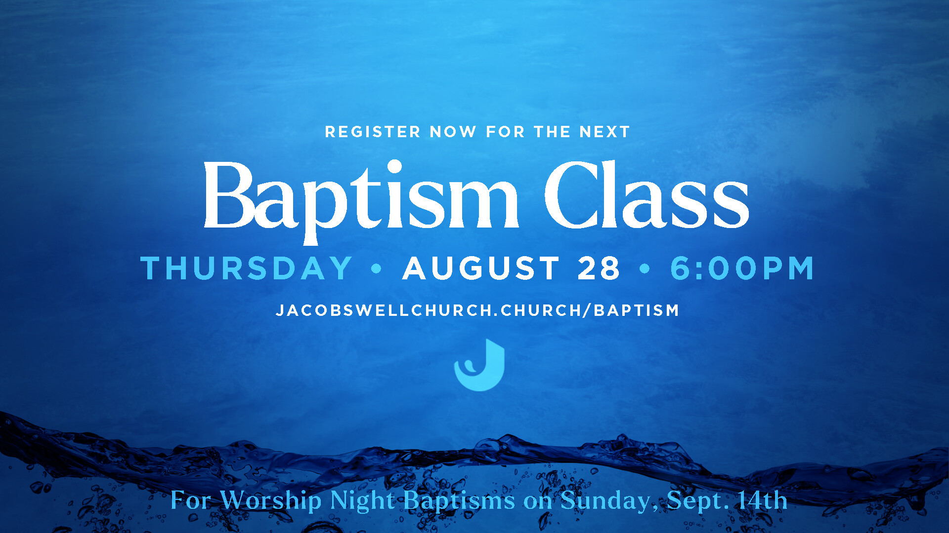 Register for Baptism Class