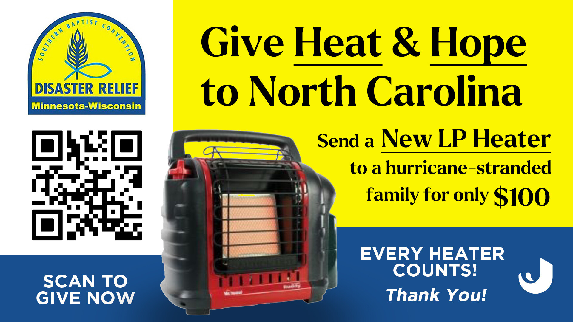 Send a Heater to North Carolina