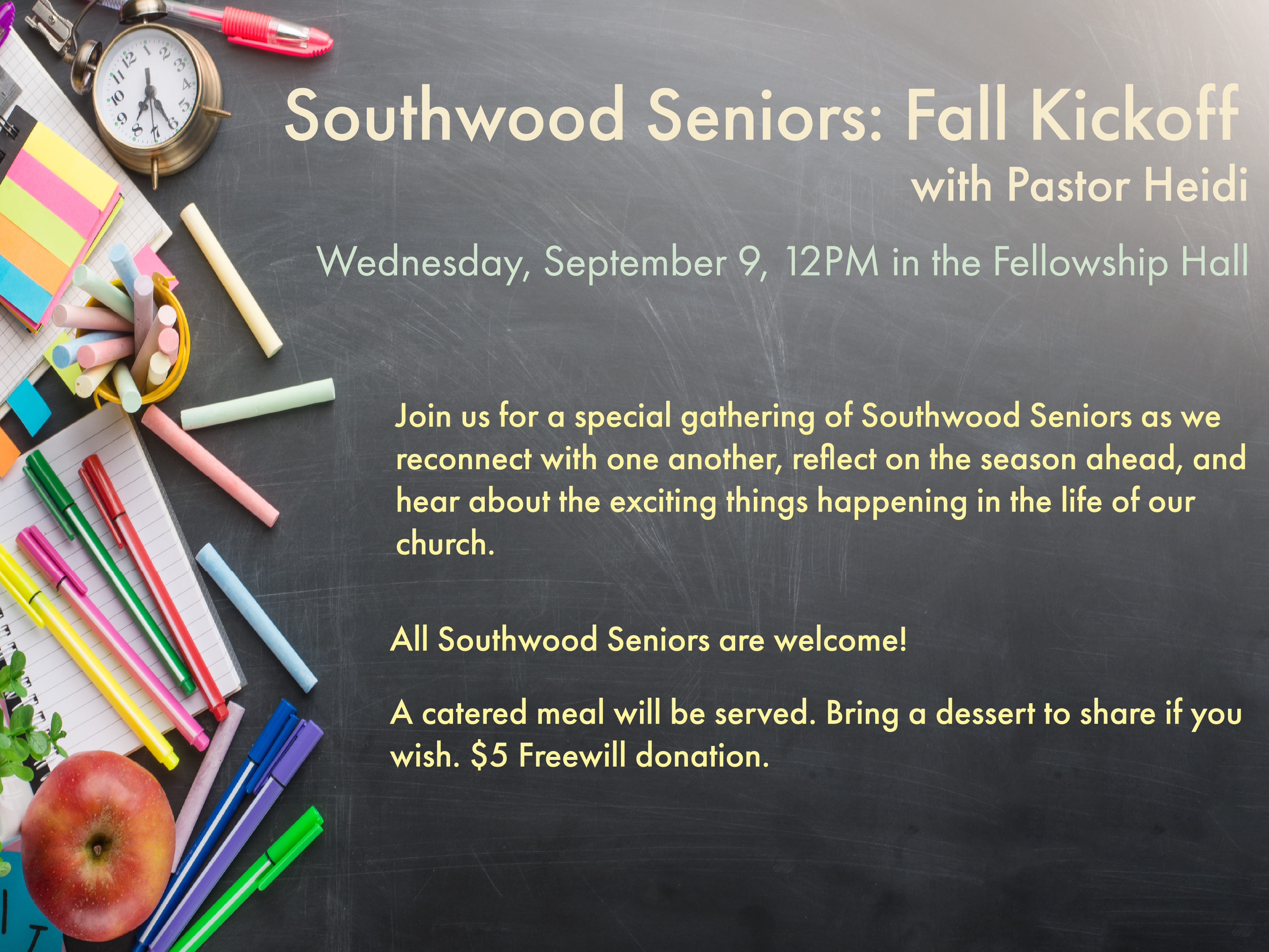 southwood seniors: fall kickoff