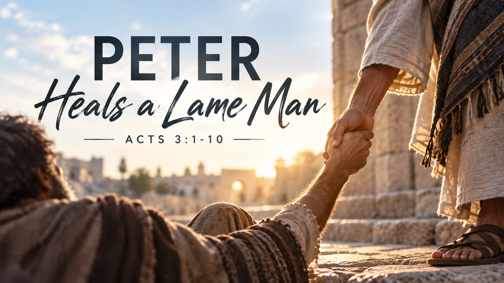 Peter Heals a Lame Man