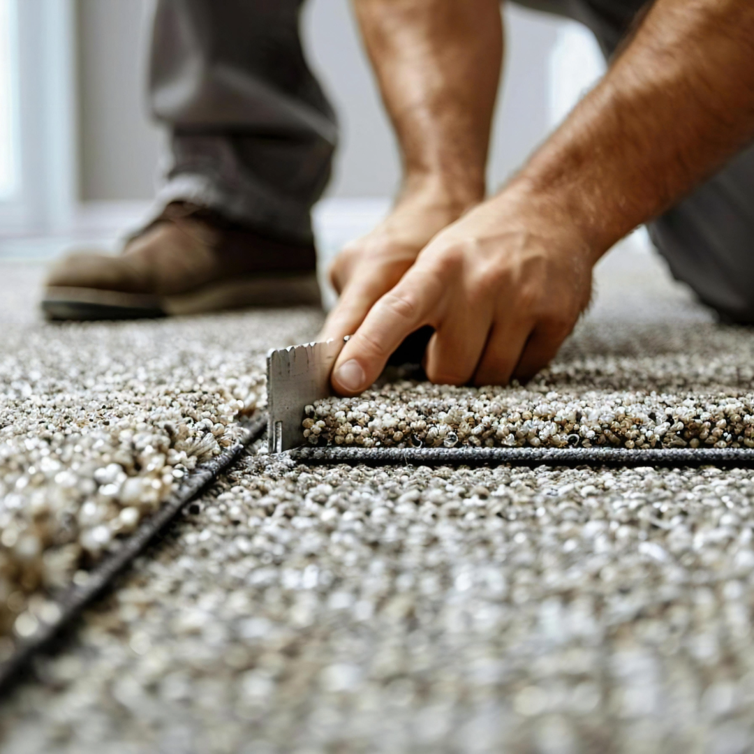 New carpet installation announcement graphic