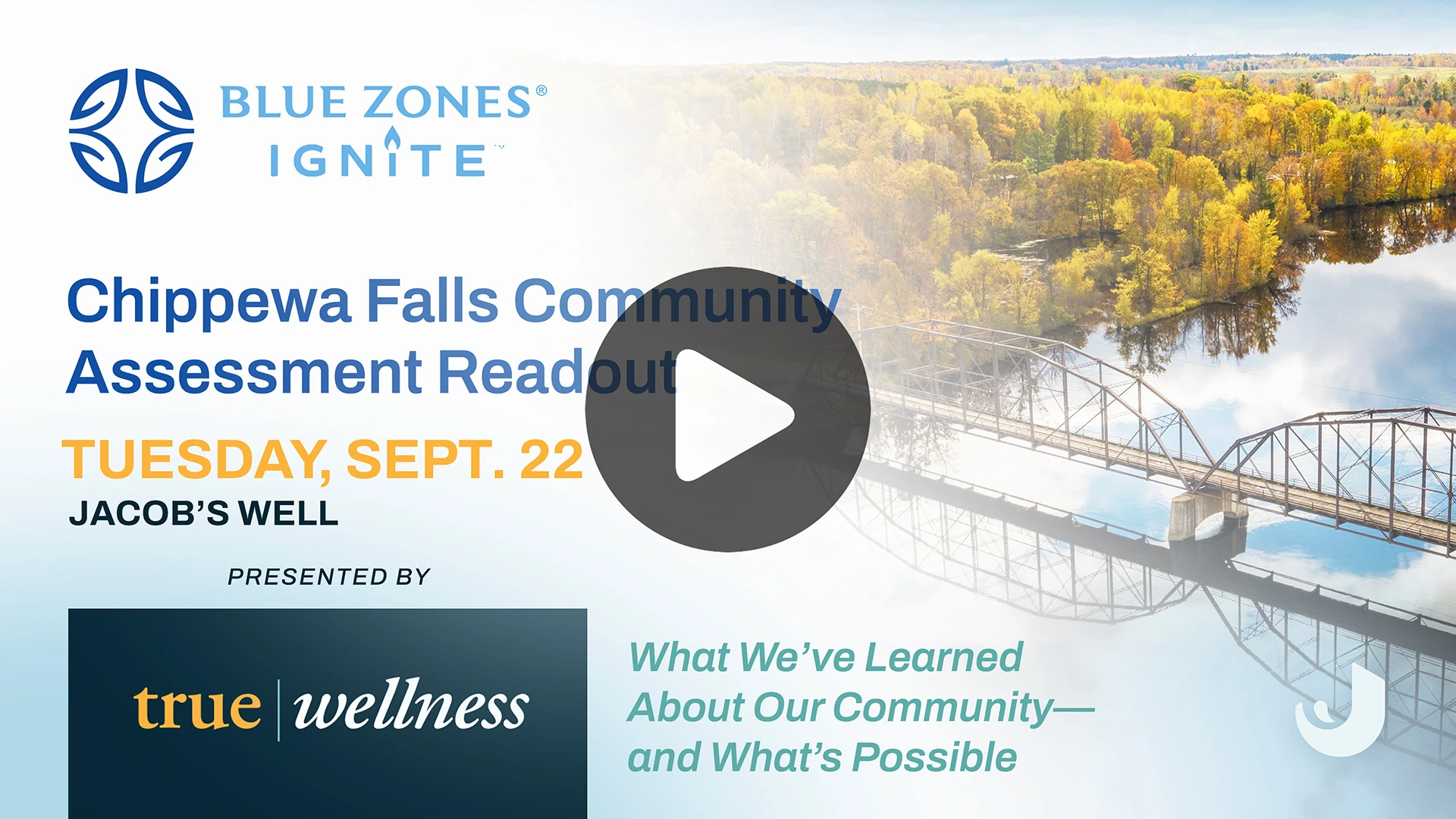 Blue Zones Ignite Chippewa Falls Community Assessment Readout
