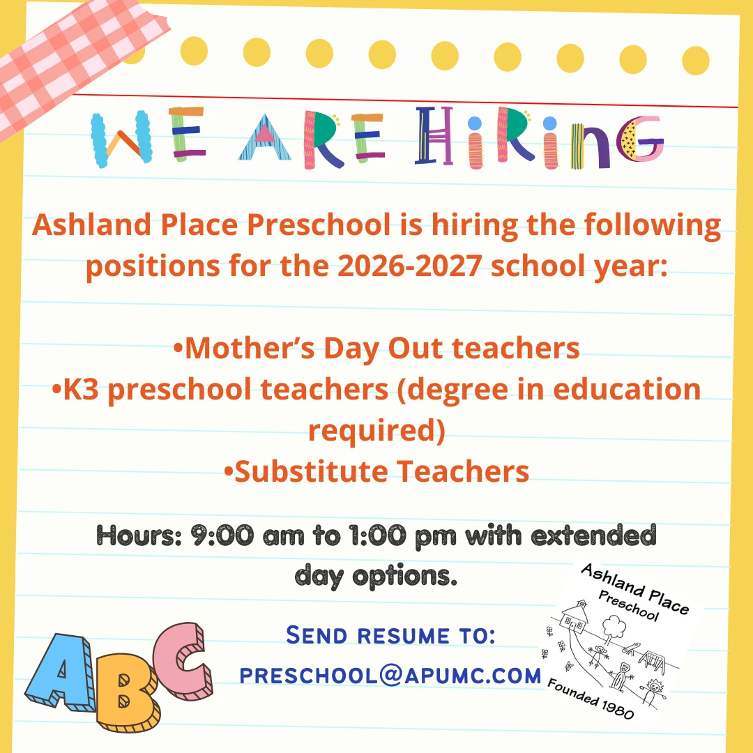 Preschool Job Openings