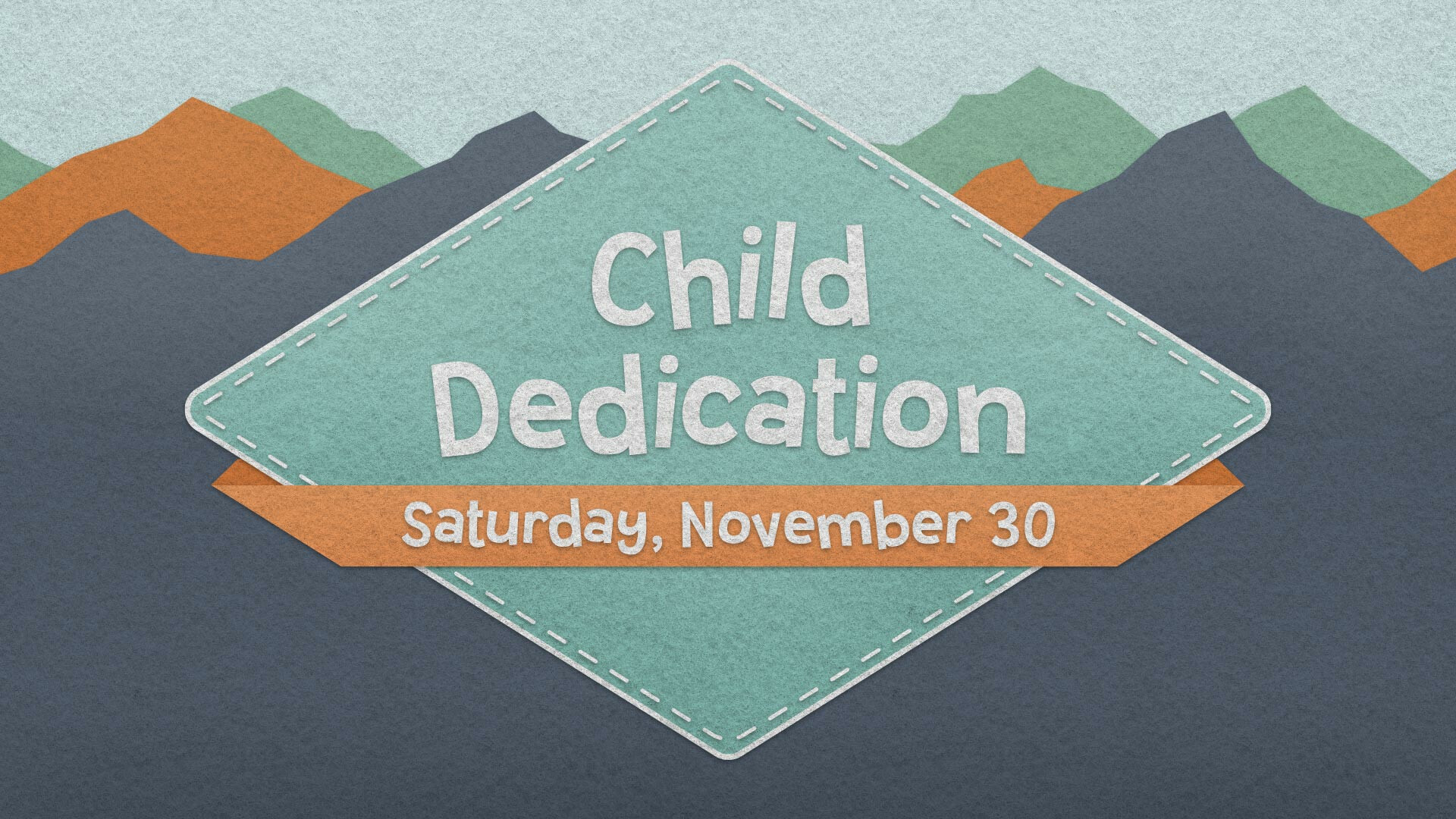 Child Dedication Service