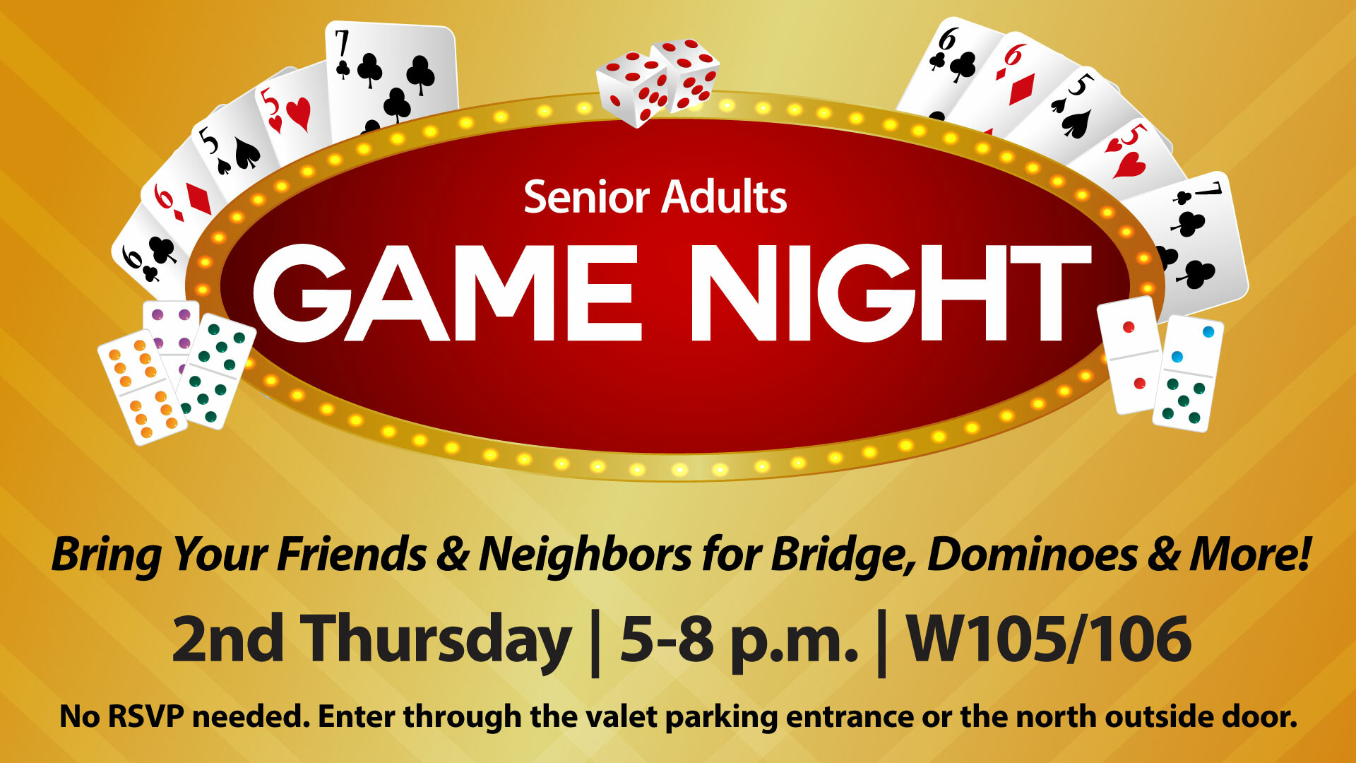 Senior Adult Game Night - W105/106