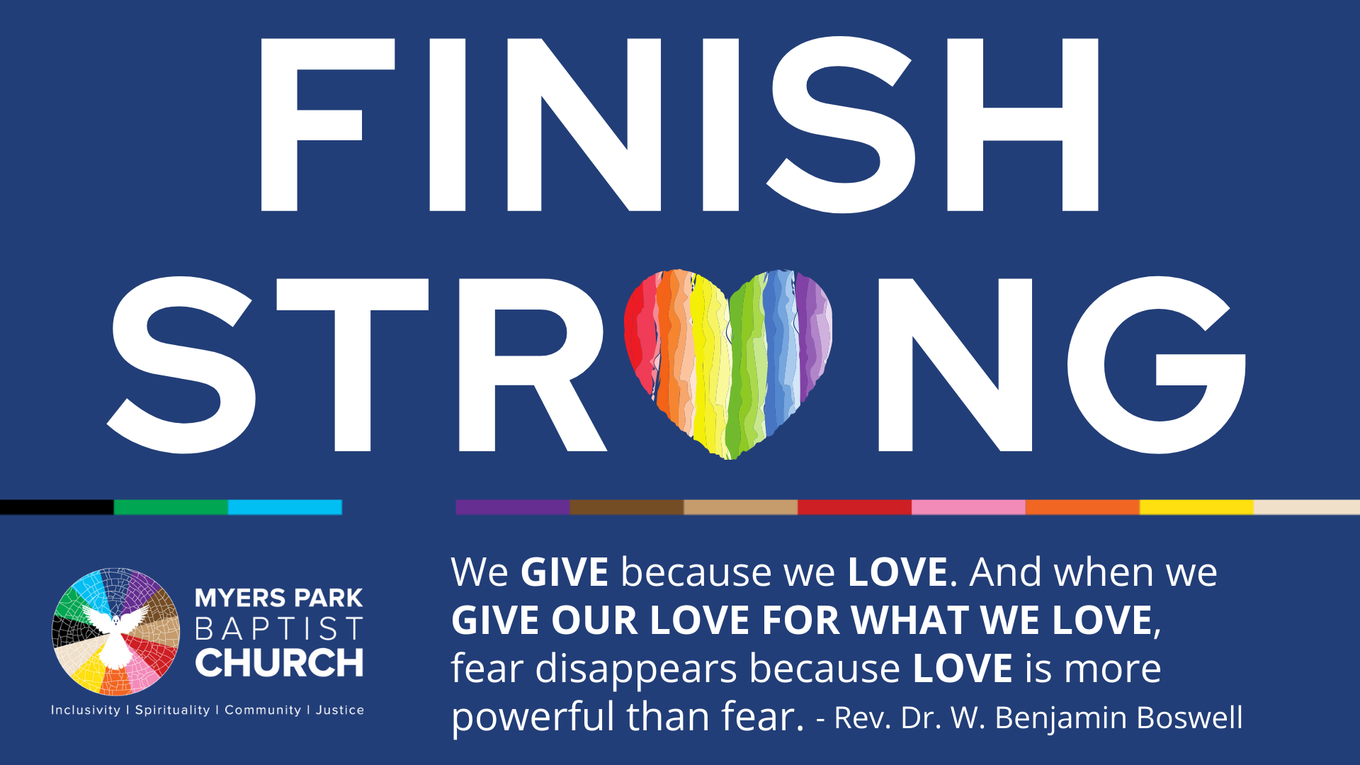 Finish Strong 2023 | Articles | Myers Park Baptist Church