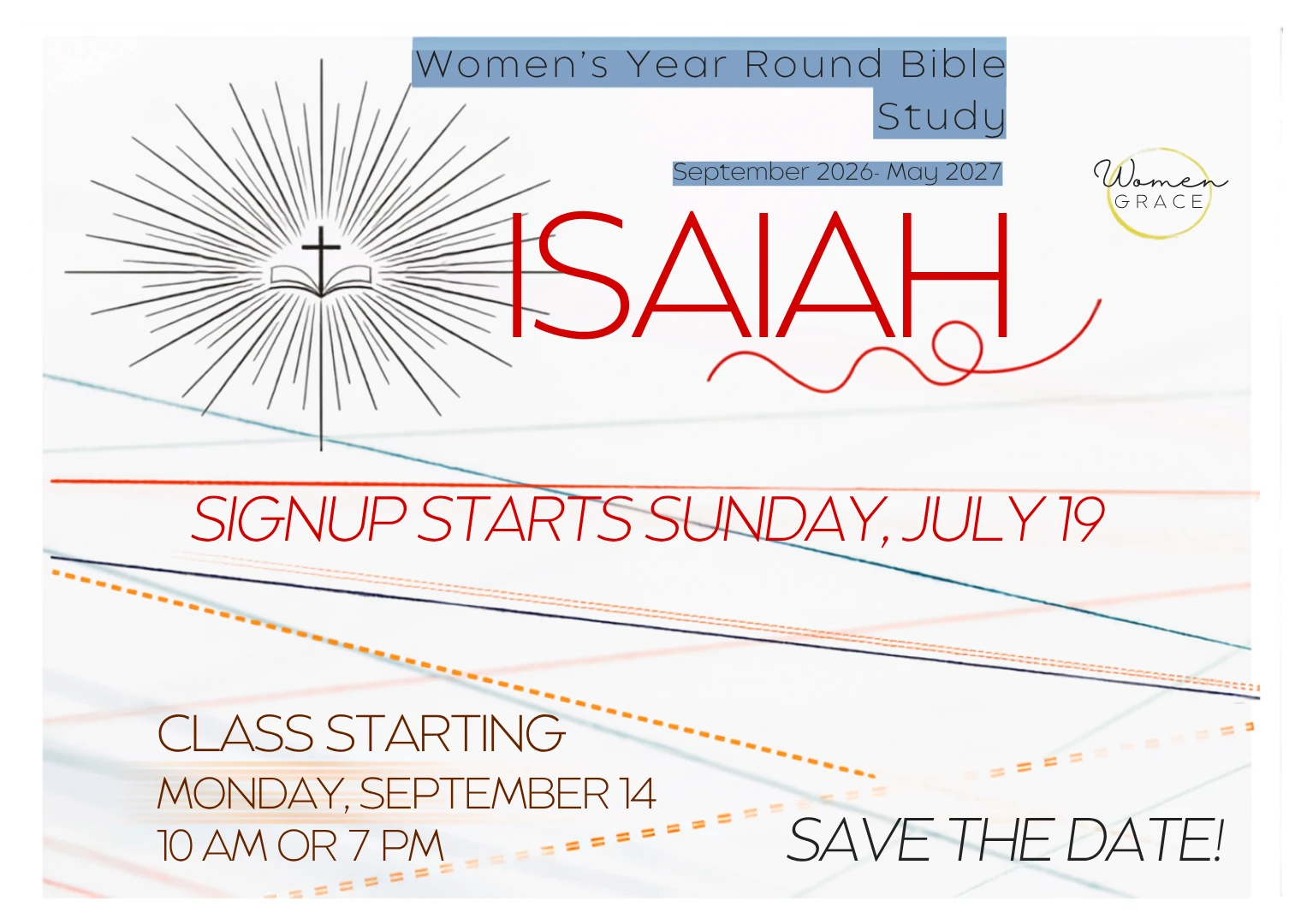 Women's Bible Study- Isaiah