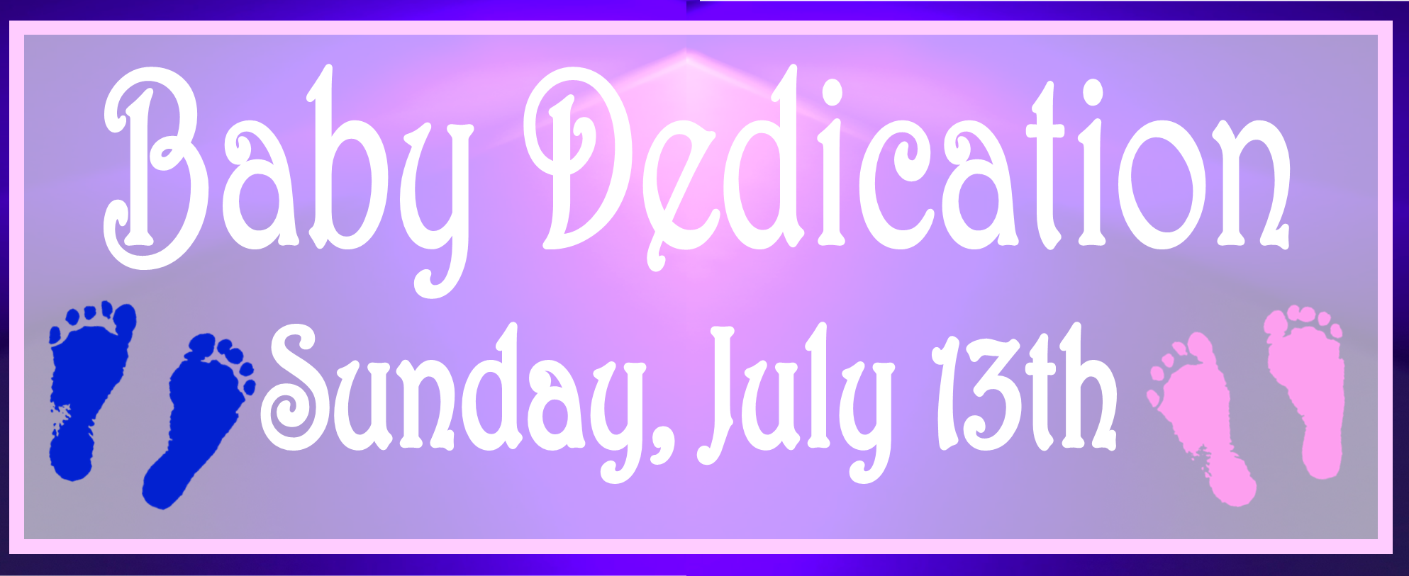 Baby Dedication Web Banner 2025