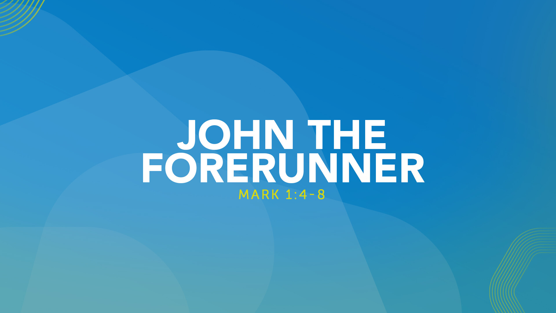 John The Forerunner