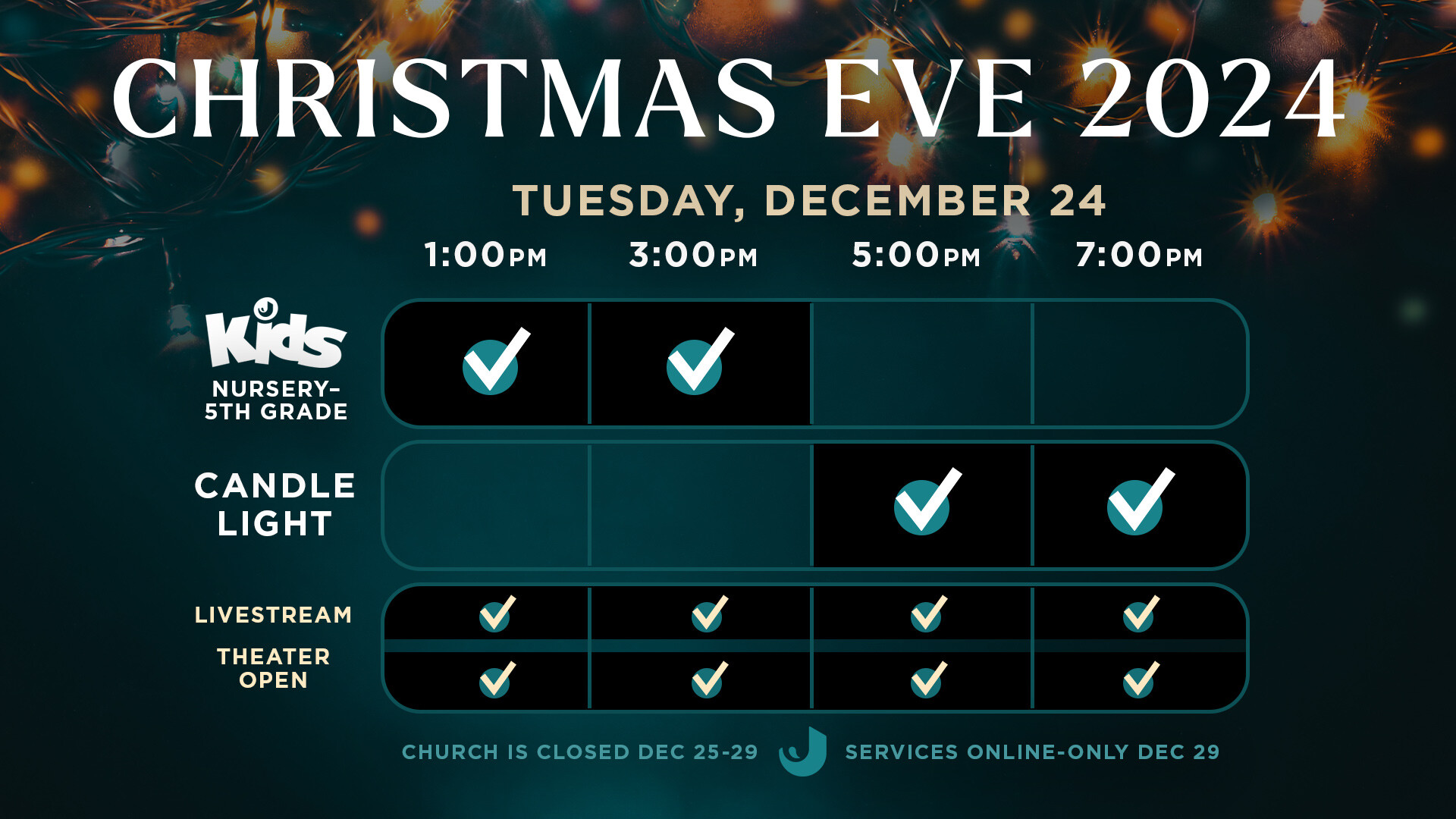 Christmas Eve Services 2024