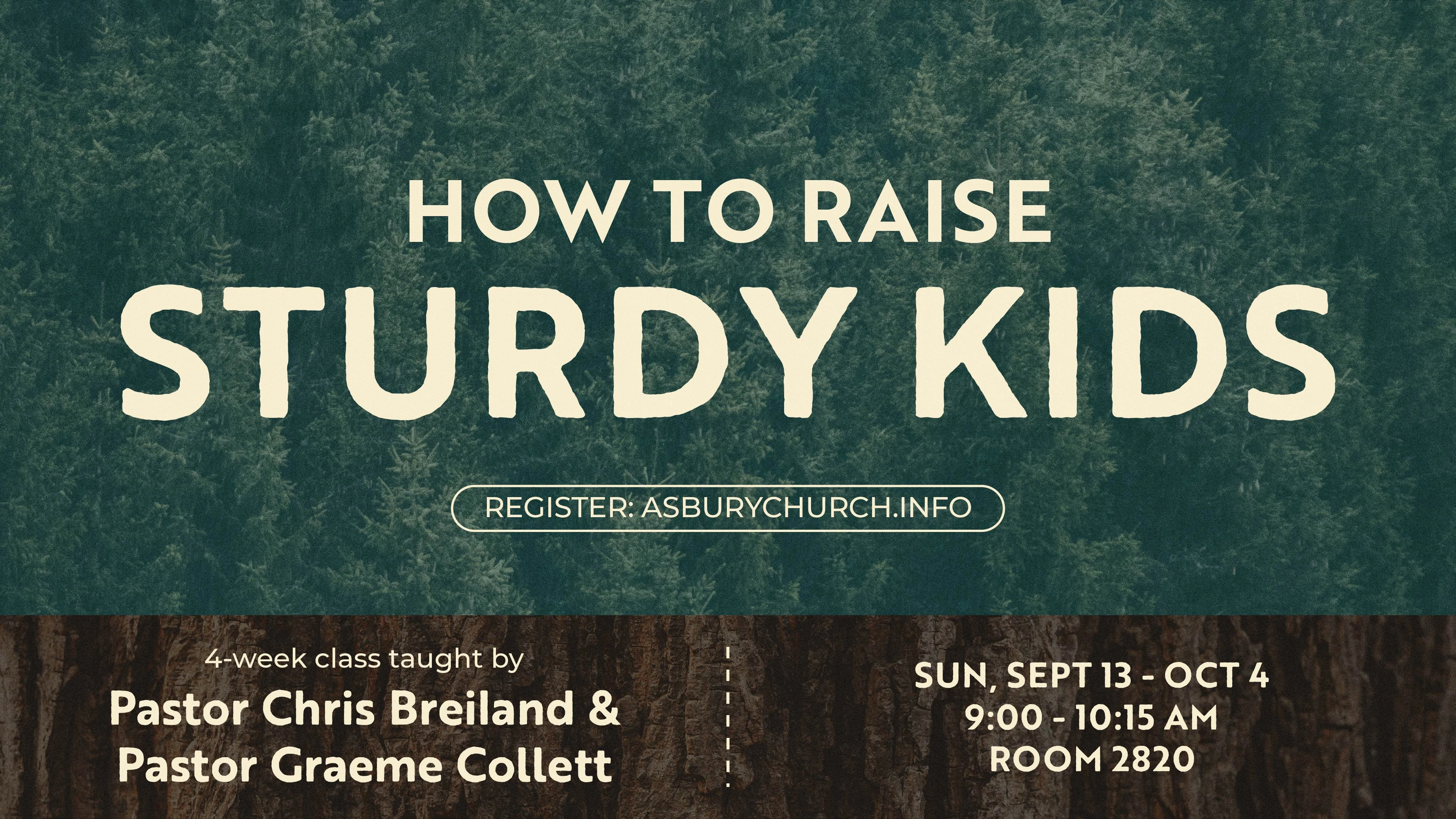 How to Raise Sturdy Kids Class