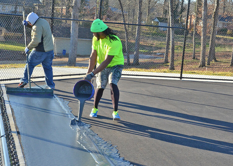 Tennis complex nearing completion