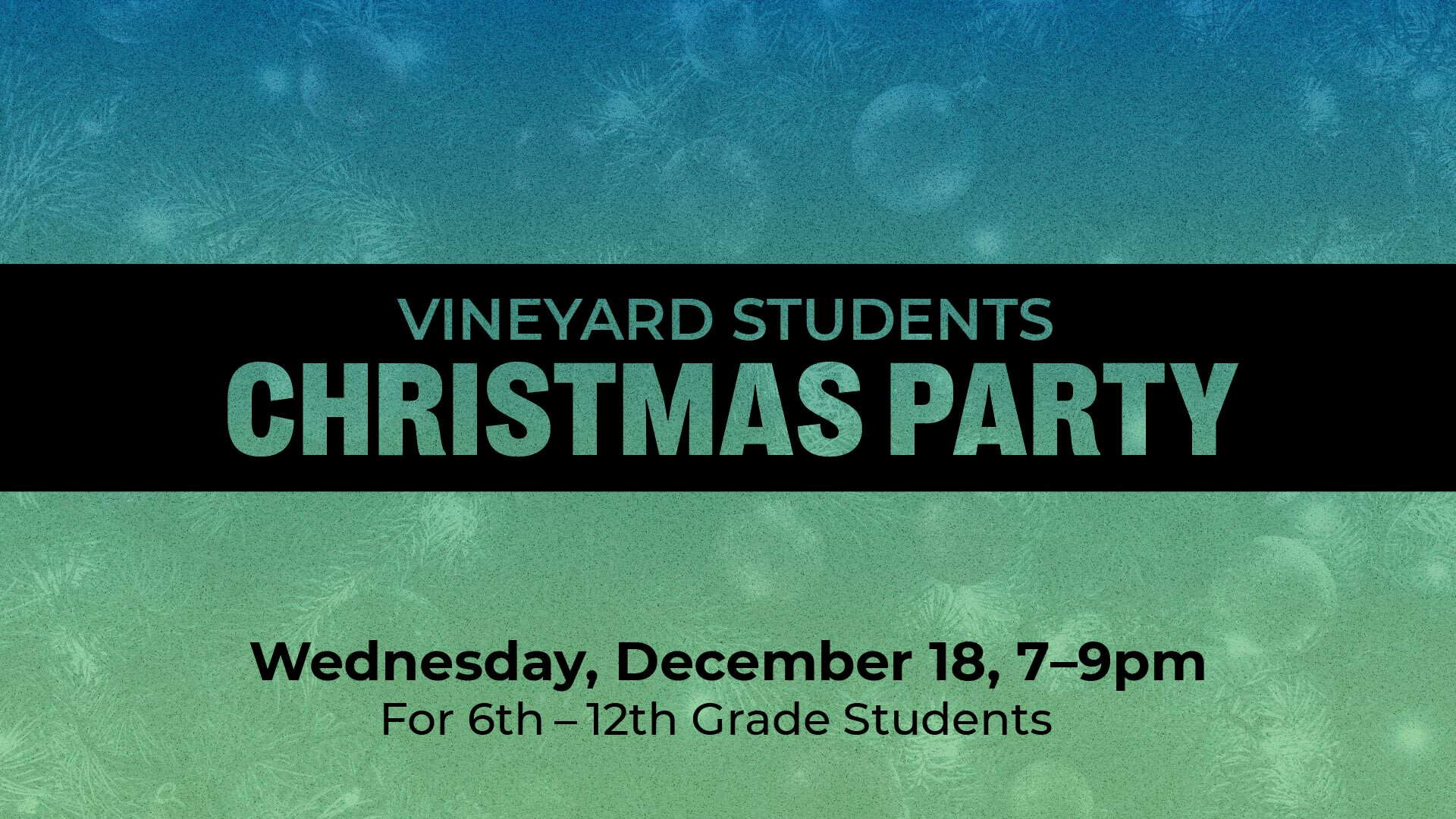 Vineyard Students Christmas Party